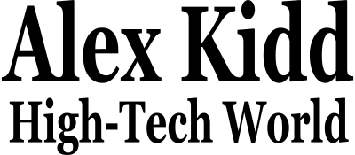 Alex Kidd in High-Tech World logo for Sega Master System